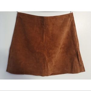 ✨sold✨ Zara Suede Mini Skirt
